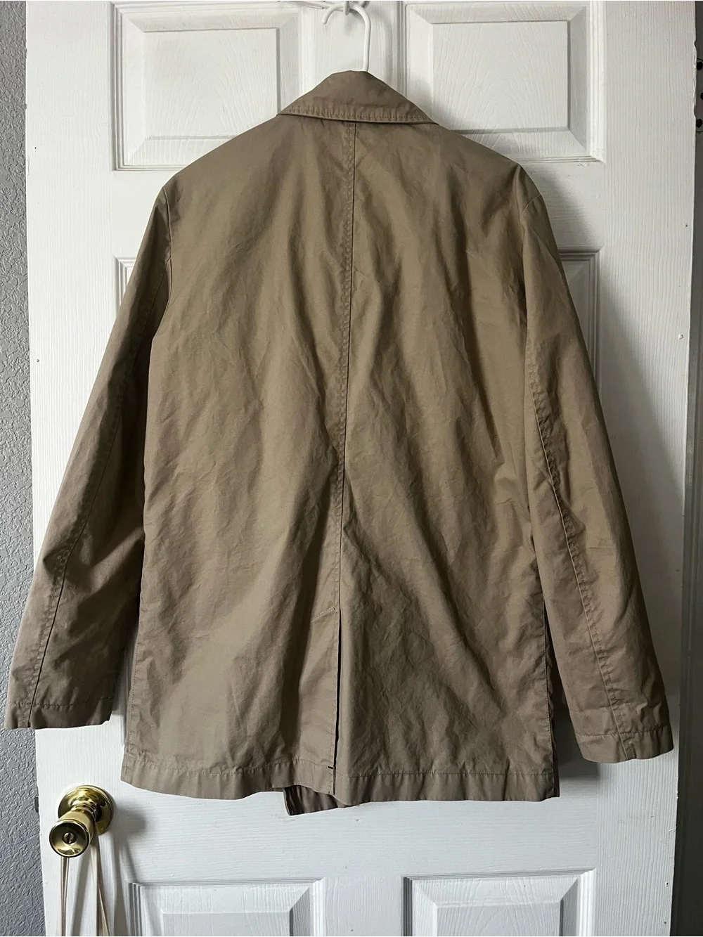 Superdry Double-Breasted Trench Coat in Beige/khaki
